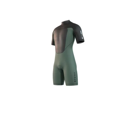 Shortys HommeMystic Brand Combinaison Shorty 3/2 BZ Flatlock – Dark Olive 2025