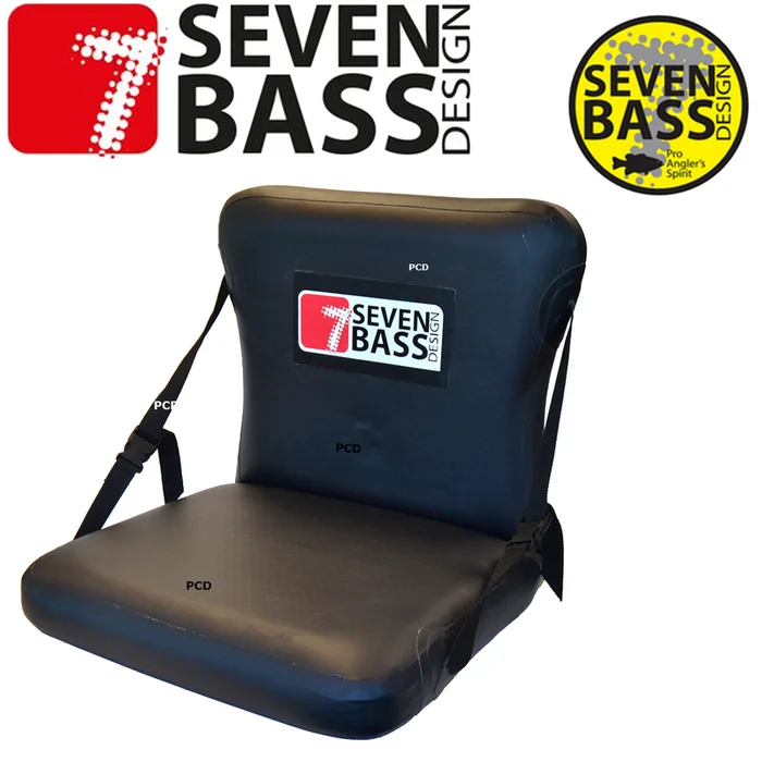 SIEGE AMOVIBLE GONFLABLE POUR FLOAT TUBE SEVEN BASS DROPSTICH 10CM NOIR