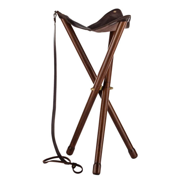 Siège Trépied Pliant Bois – Luxe, Confort et Élégance pour la Chasse