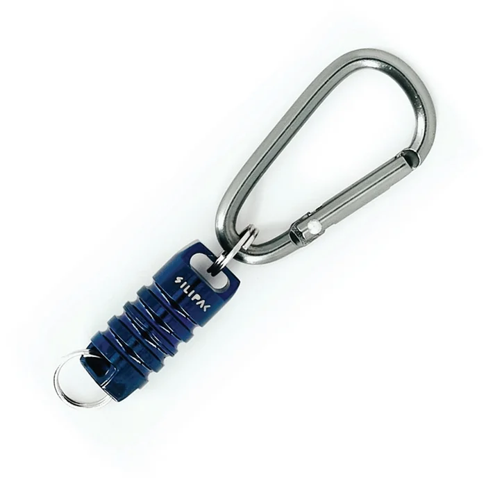 SIL005SSBLU – Silipac Mousqueton connecteur magnétique inox Bleu