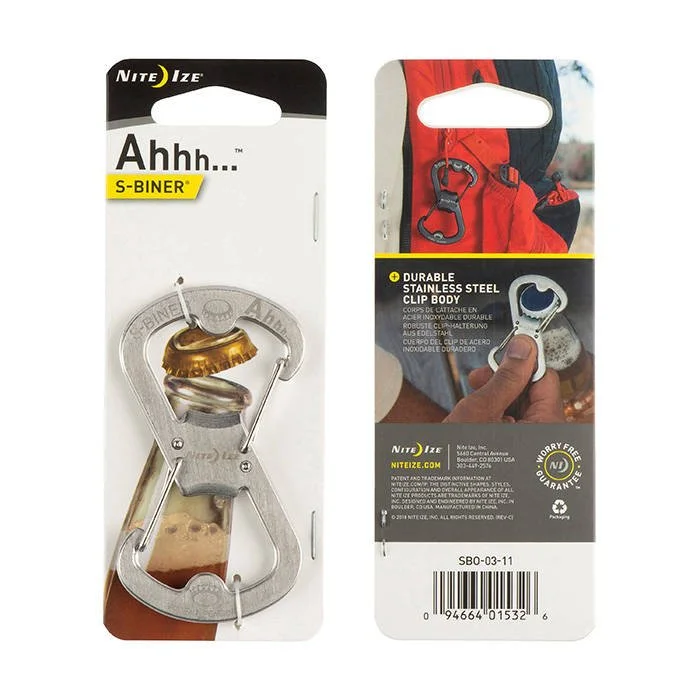 SPC07363 – Nite Ize S-Biner Ahhh décapsuleur acier