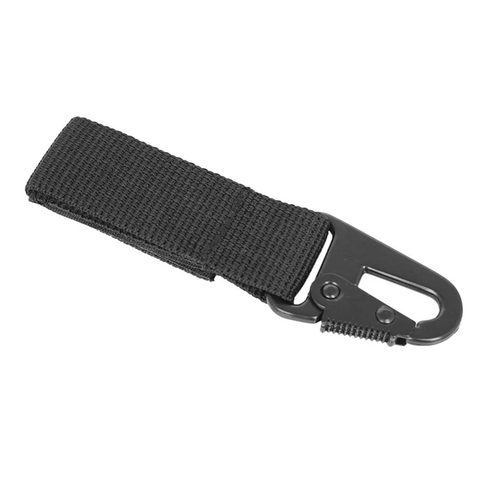 SPC10019 – Mil-Tec Passant avec mousqueton acier Noir