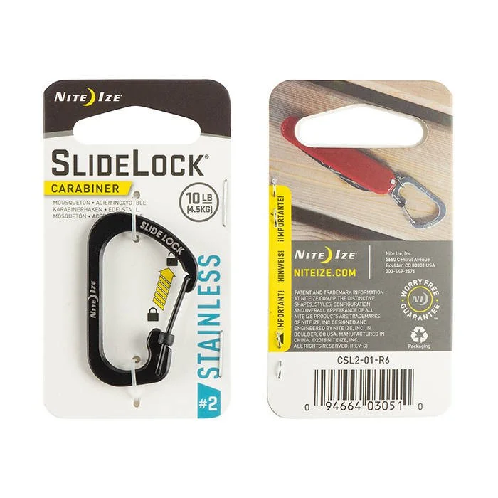 SPC12883 – Nite Ize Mousqueton Slidelock N° 2 Noir
