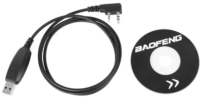 SPC14994 – BAOFENG Câble de Programmation Radio Connecteur KENWOOD+CD-ROM des Pilotes