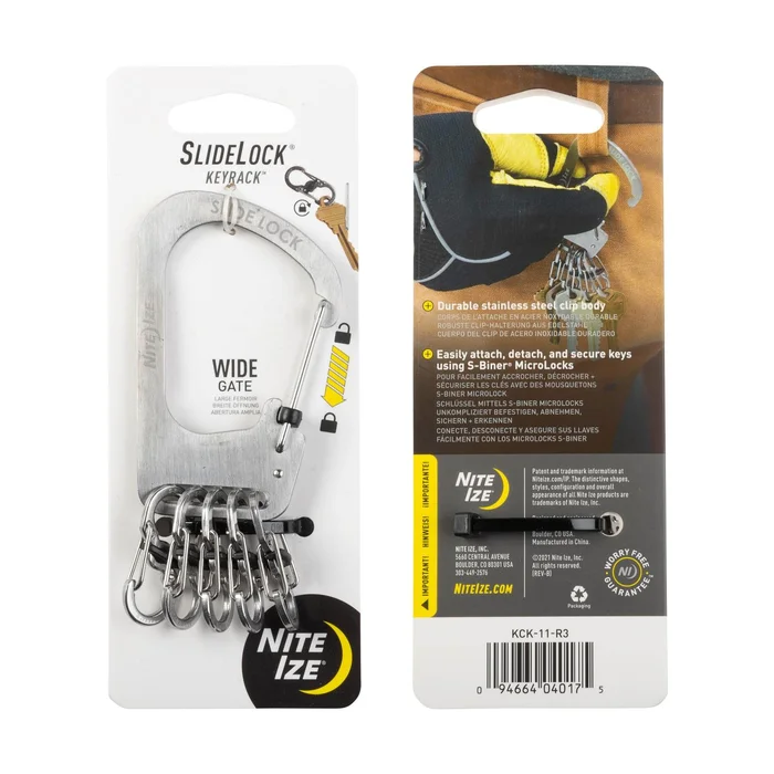 SPC16947 – Nite Ize Slidelock Keyrack Acier inoxydable