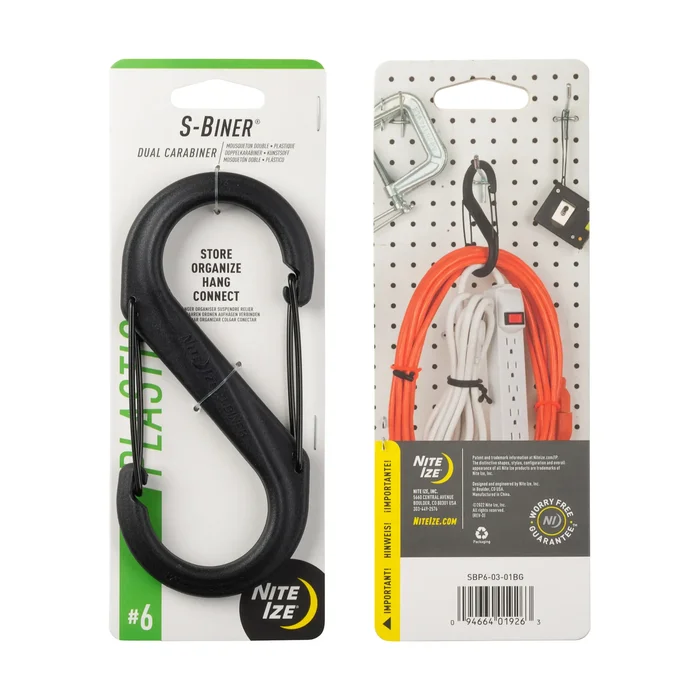 SPC19163 – Nite Ize S-Biner #6 plastique noir
