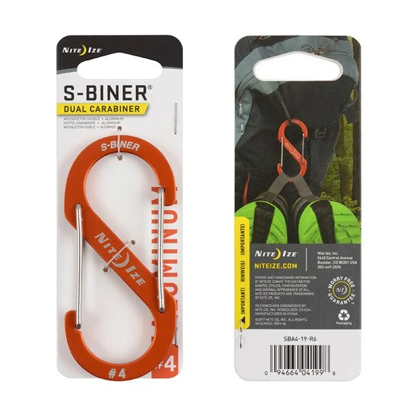 SPC19173 – Nite Ize S-Biner #4 aluminium orange