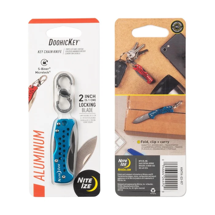 SPC19372 – Nite Ize couteau porte clef bleu
