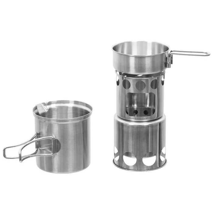 SPC25559 – Fox Outdoor set de cuisine avec réchaud à bois Travel