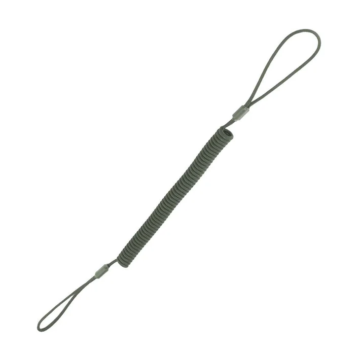 SPC29572 – EDCX Cordon spirale de sécurité avec boucles paracorde vert armée