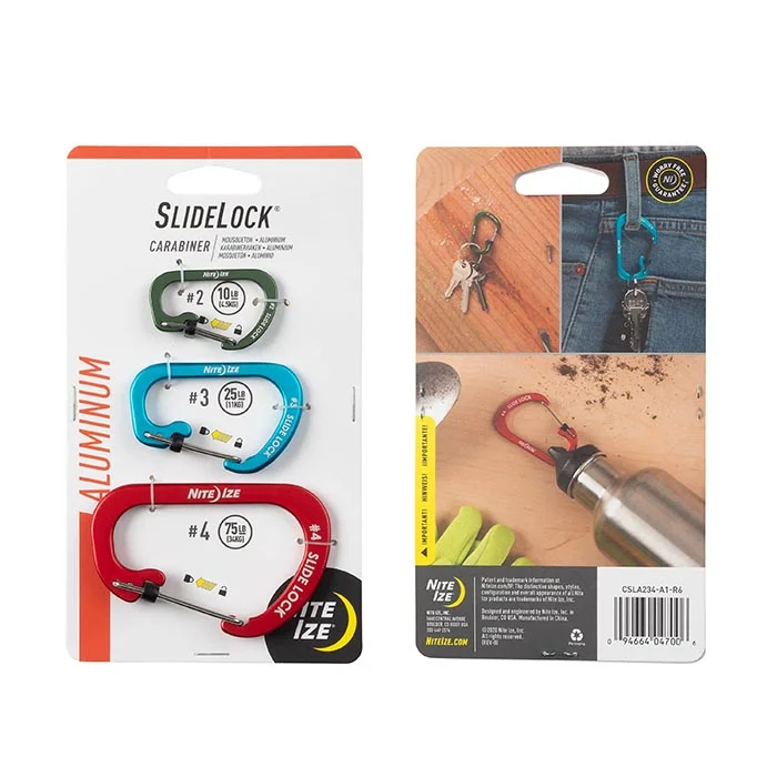 SPC33022 – Nite Ize SlideLock Assortiment 3 pièces aluminium
