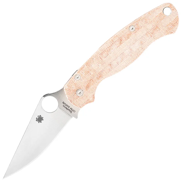 Spyderco Para Military 2 x RGT Micarta US Flag Canvas Natural