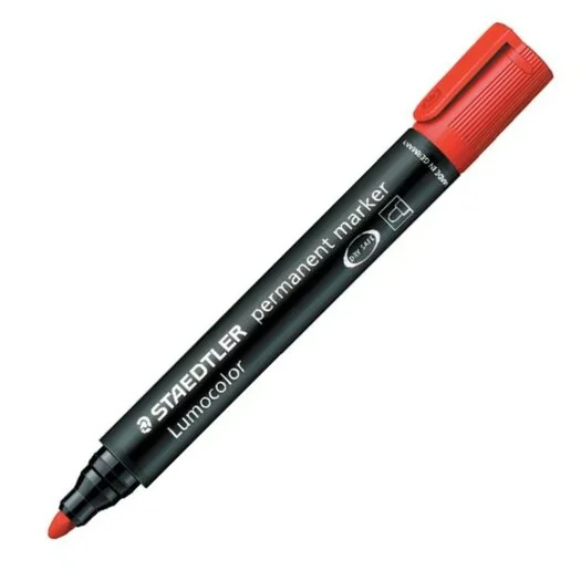 Staedtler Lumocolor 352 marqueur permanent rond, rouge