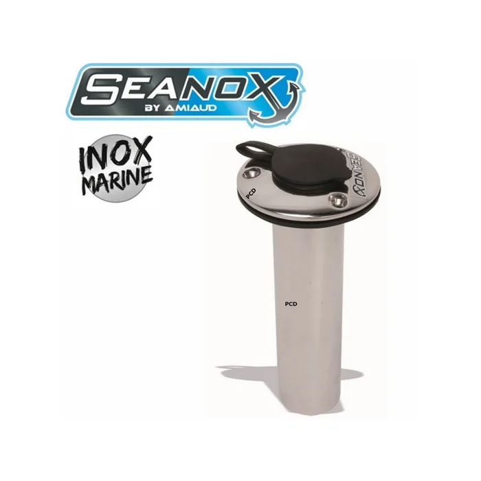 SUPPORT CANNE /TANGON INOX ENCASTRABLE SEANOX SUR PLATINE DROITE