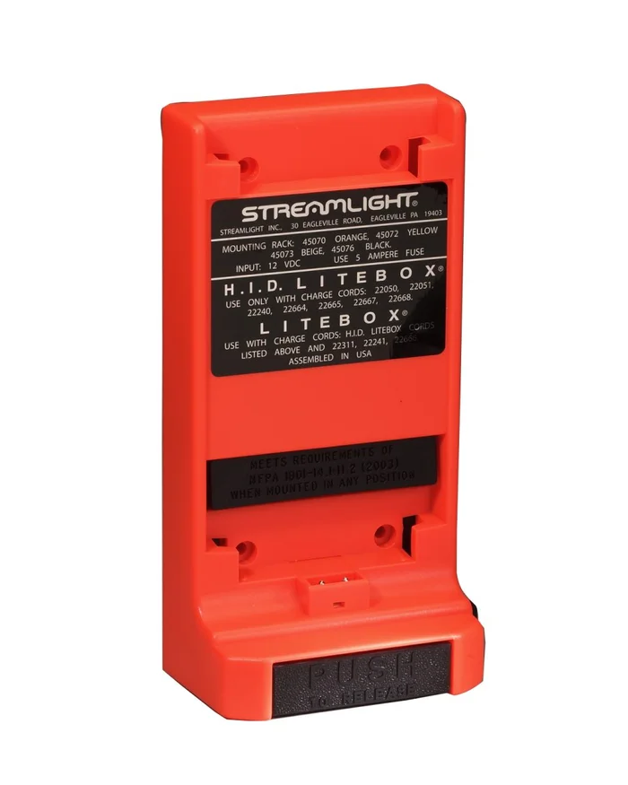 Support Chargeur pour litebox Streamligth – 12v – Orange