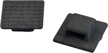 Support de montage de serre-câbles Weld Mount At-3, petit noir, paquet de 500