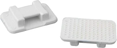 Support pour attaches de fil AT-5 Weld Mount , grand blanc, paquet de 30