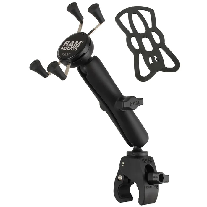 Support RAM Mount Tough-Claw universel avec bras à double douille long et support pour téléphone portable/iPhone – Image 2