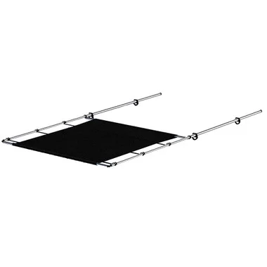 SureShade PTX Store électrique – 57″ de large – Acier inoxydable – Noir