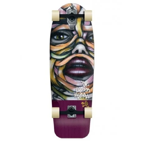 SurfSkateFlying Wheels MUMMY PURPLE 32&Prime; LONGSKATE