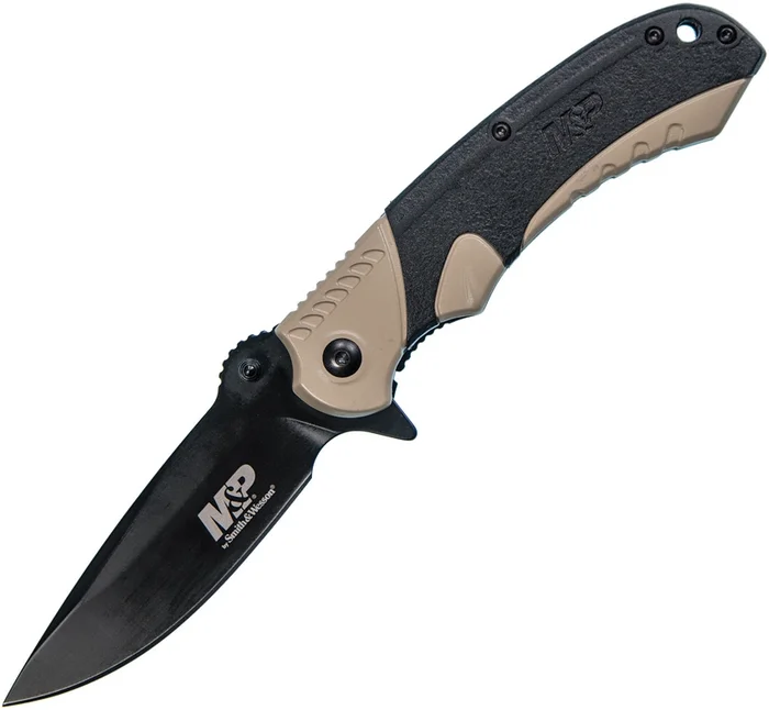 SW1085904 – Smith & Wesson Linerlock Black/Tan
