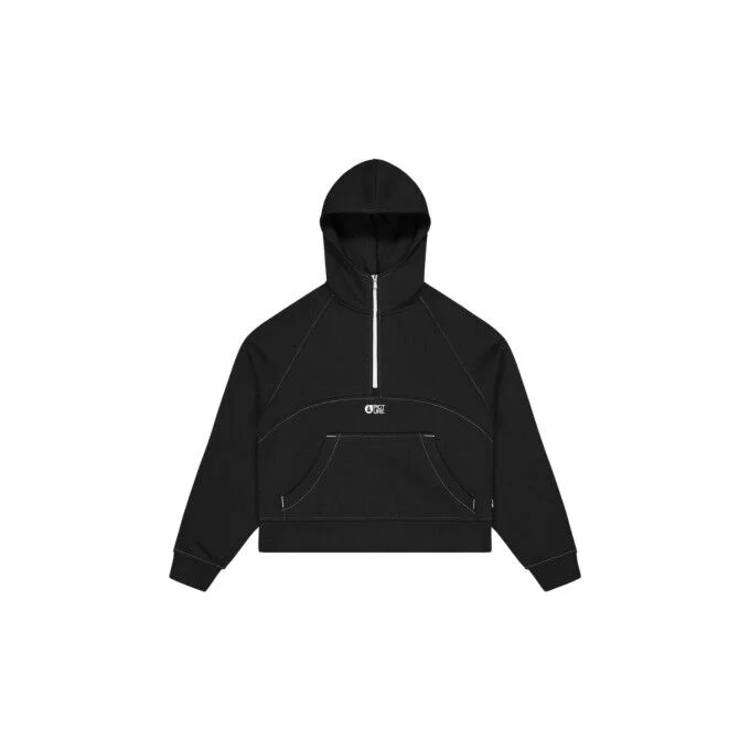 Sweat a capuche femme Picture QUENDA 1/2 ZIP – Noir