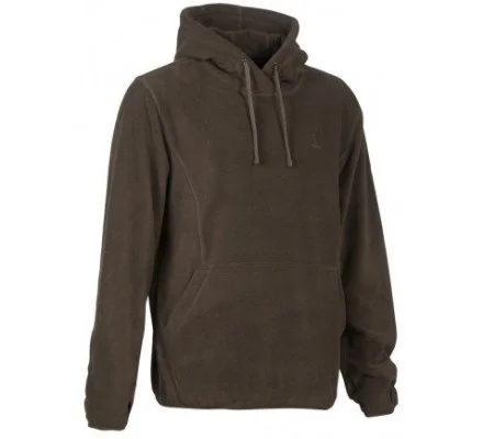Sweat à capuche polaire marron PERCUSSION