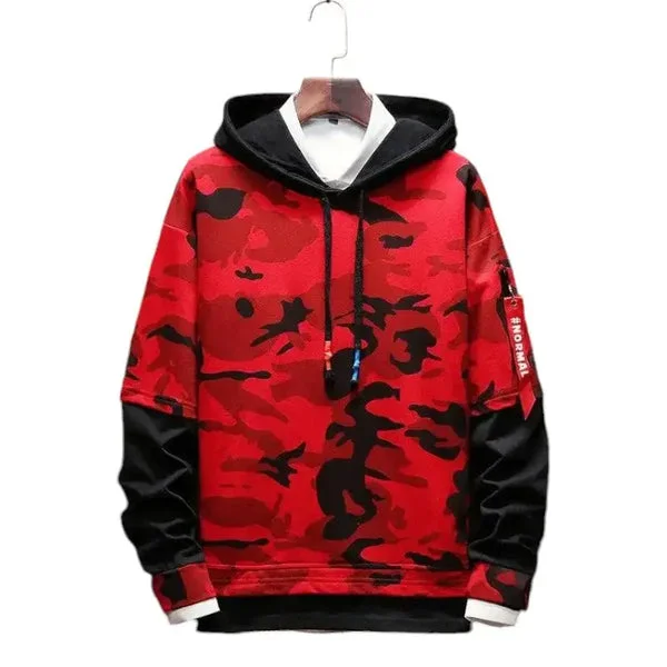 SWEAT MILITAIRE – CAMOUFLAGE ROUGE