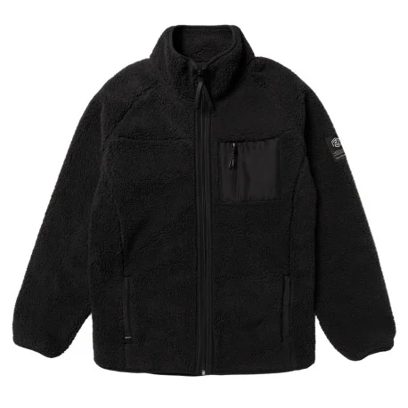 SweatshirtMystic DTS Teddy Zip Sweat Black 2024