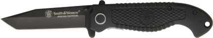 SWTACB S&W Linerlock Black Plain Edge