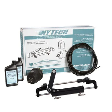 Système OB à montage frontal Uflex HYTECH 1.1 jusqu’à 175 CV – Comprend un casque UP20 FM, 2 litres d’huile, un cylindre UC95-OBF et un tube de 40′