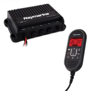 Système radio VHF à double station modulaire Raymarine Ray90, boîtier noir
