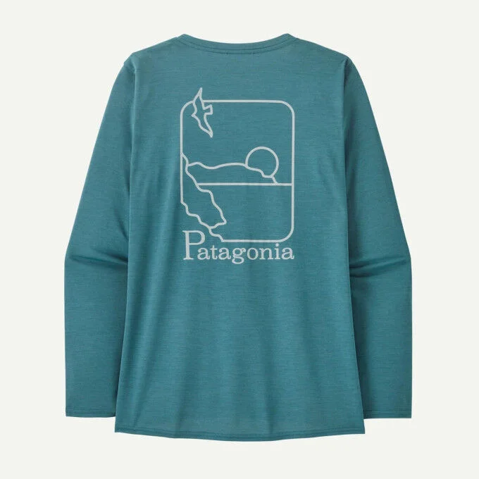 T-shirt a manches longues femme W’S L/S CAP COOL DAILY GRAPHIC SHIRT – WATERS