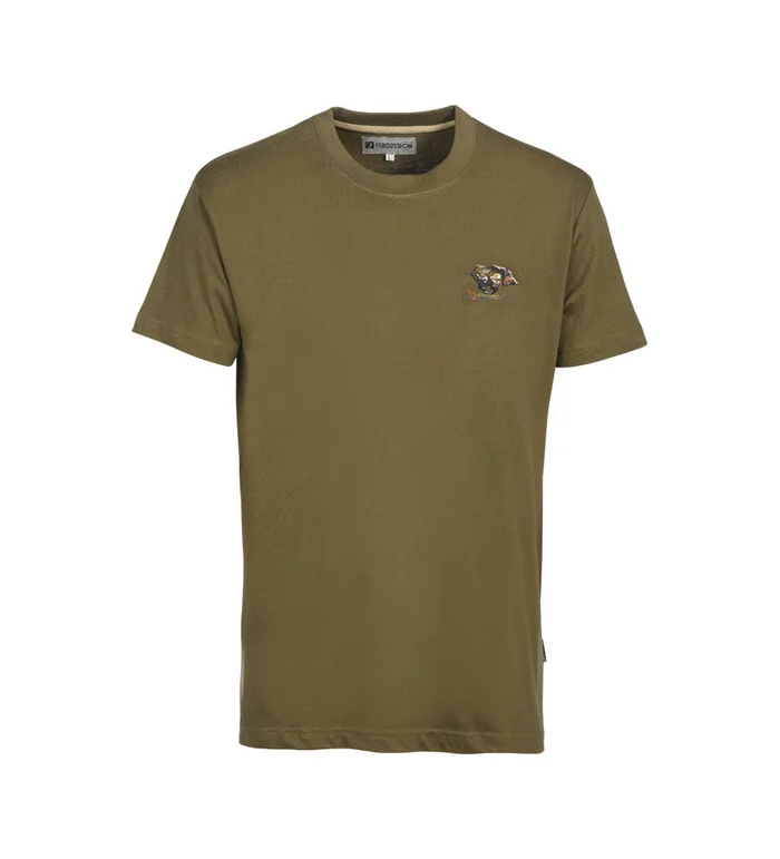 T-shirt brode chasse