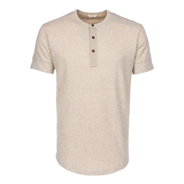 T-Shirt Henley 1927 Blanc Ecrue – Pike Brothers