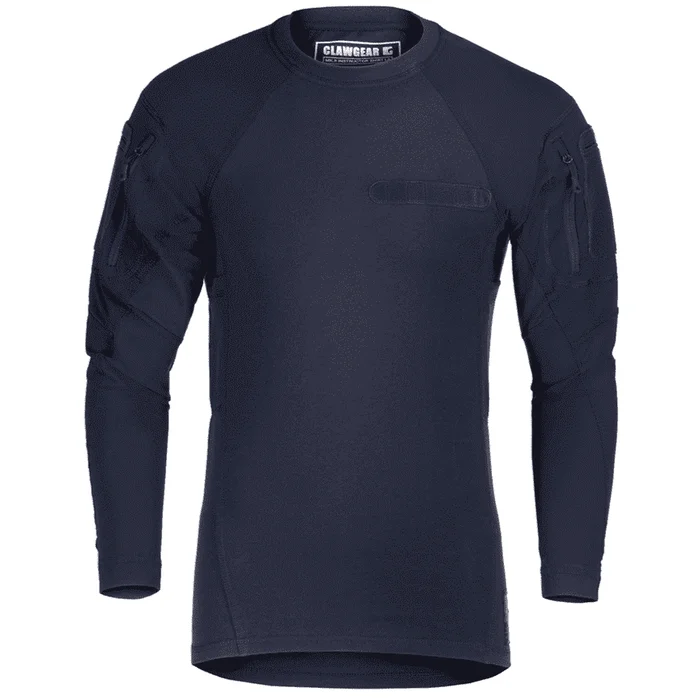 T-shirt Mk.II Instructor Shirt Manches longues Bleu Marine Clawgear