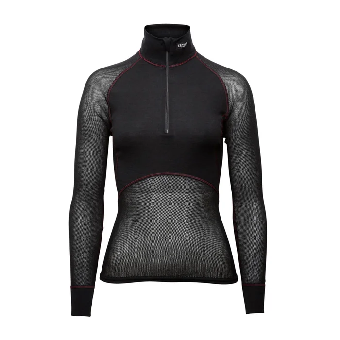 T-shirt thermorégulateur Brynje Wool Thermo Light Zip 3/4 W’s