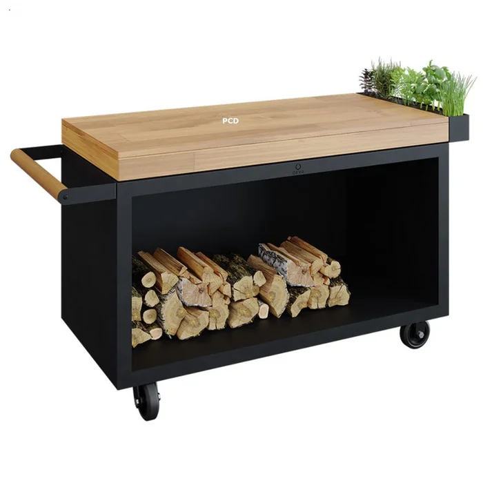 Table Noire 135 Pro Bois De Teck Ofyr
