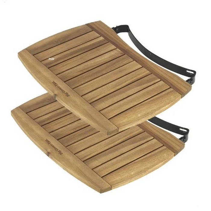 Tablettes Latérales Acacia Pour Kamado Big Green Egg Medium