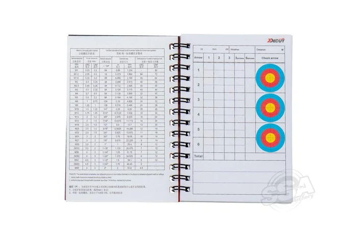 TARGET ARCHERY SCORE BOOK