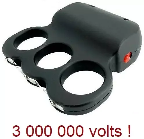 Taser compact poing américain – Tazer 3 000 000 volts !