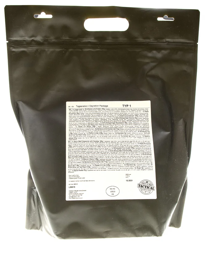 TE265101 – Trek’n eat Tactical Line pack ration un jour Type 1
