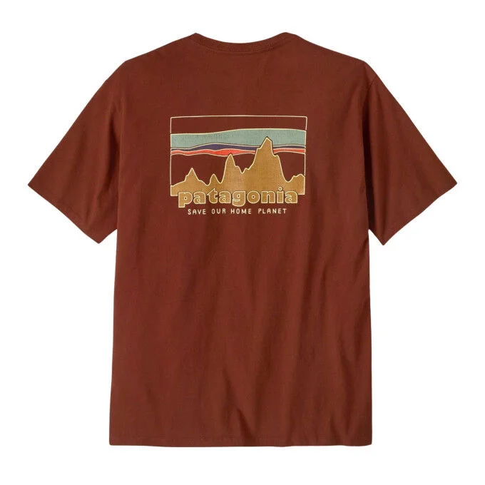 Tee-shirt bio Homme Patagonia ’73 Skyline – Dried Vanilla