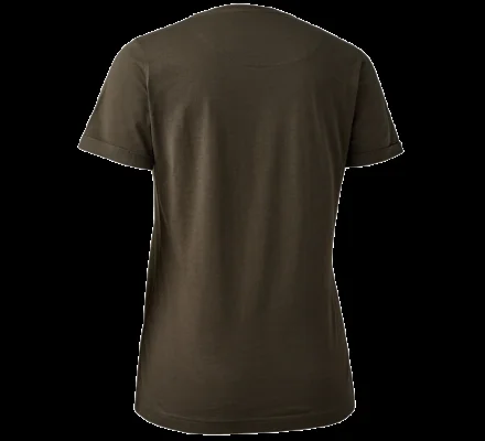Tee-shirt femme avec dessin kaki DEERHUNTER – Image 2