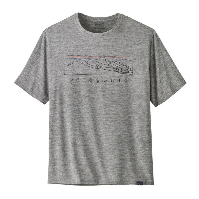 Tee-shirt Graphique Homme Patagonia Capilene Cool Daily – Stratapeaks: Feather Grey
