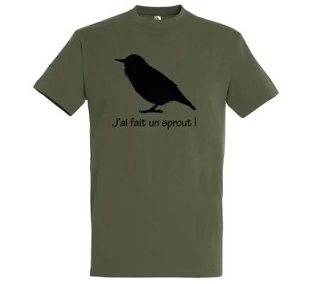 Tee-Shirt manches courtes SPROUT kaki XTREM MIGRATEURS