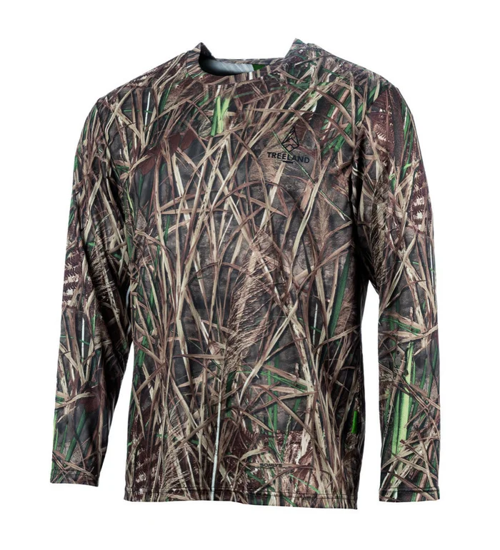 Tee-shirt manches longues camo roseaux Treeland