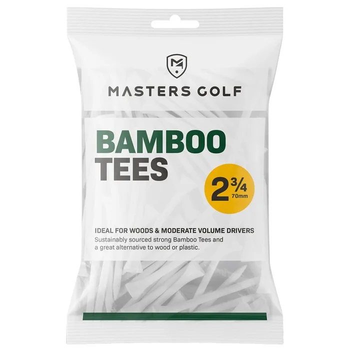 Tees Masters Bamboo Tees White x20 70mm