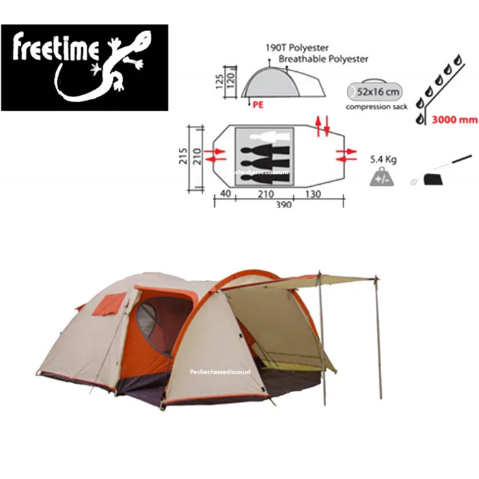 TENTE TUNDRA 3-4 FREETIME