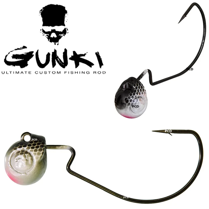 TETES PLOMBEES GUNKI G&rsquo;TEX NATURAL BLACK SILVER PAR 3